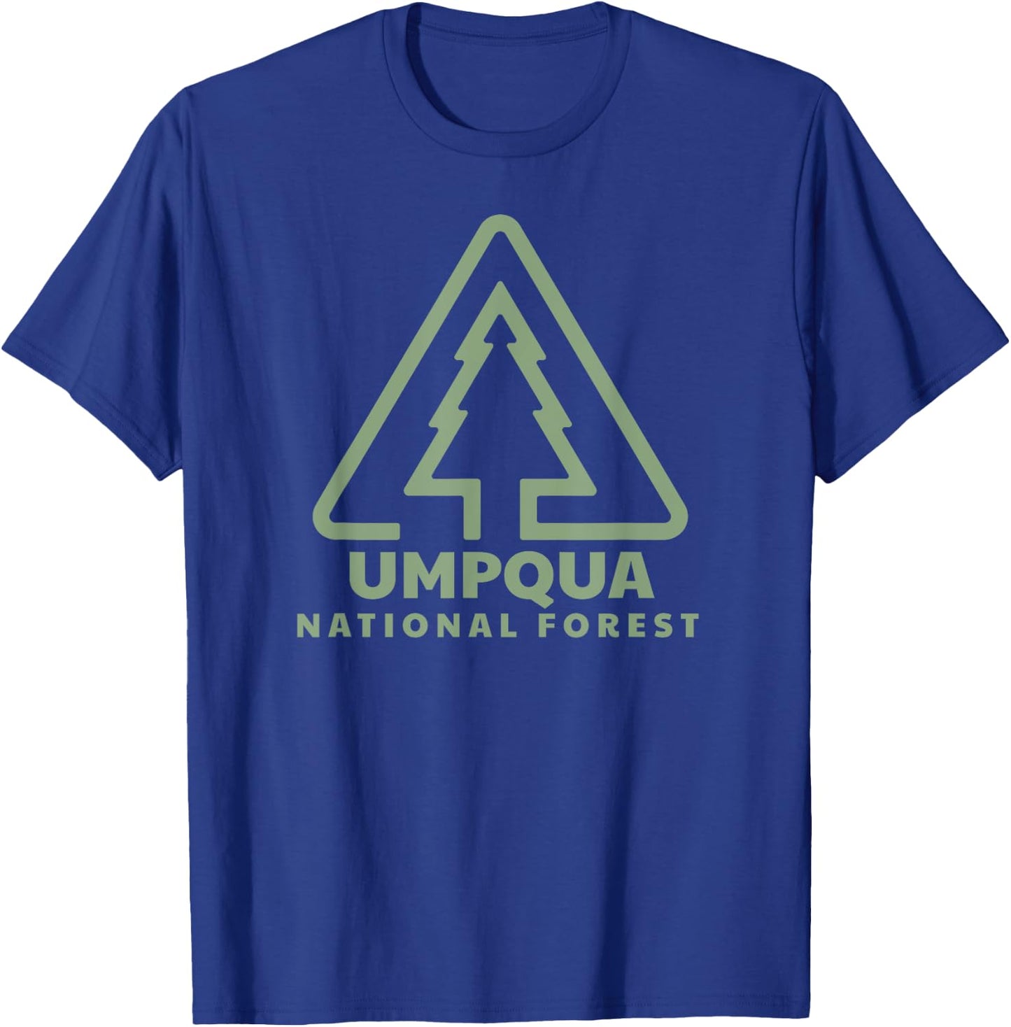 Umpqua National Forest Oregon Trail Head T-Shirt - T-Shirt | Royal