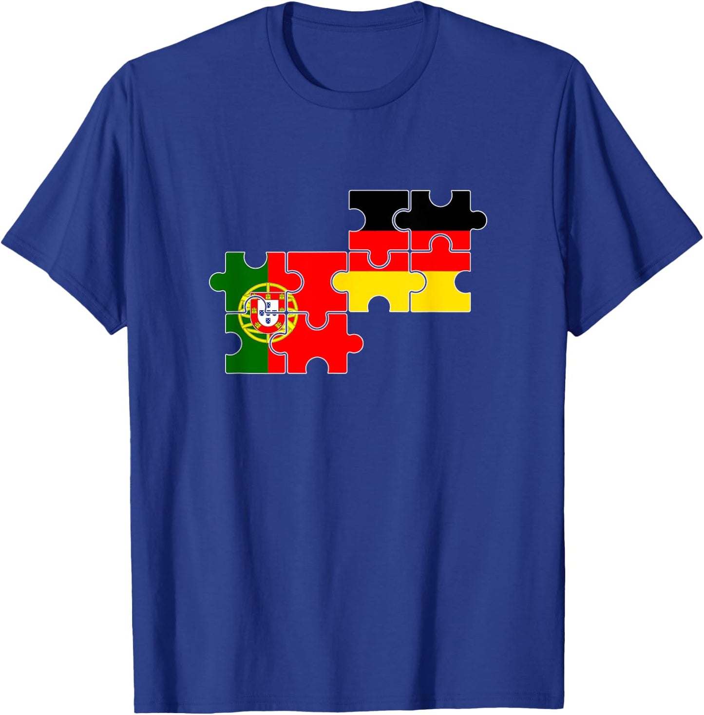 Portugal Deutschland Flagge Deutsch Portugiese T-Shirt - T-Shirt | Royal