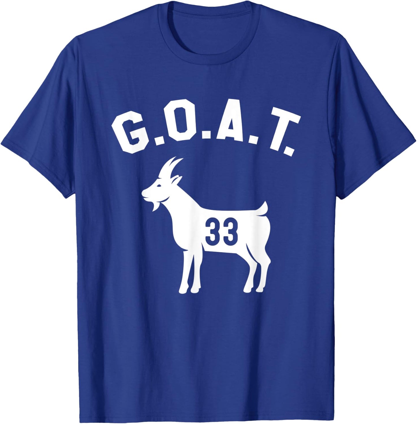 GOAT Number 33 Greatest Of All Time Dad Joke T-Shirt - T-Shirt | Royal