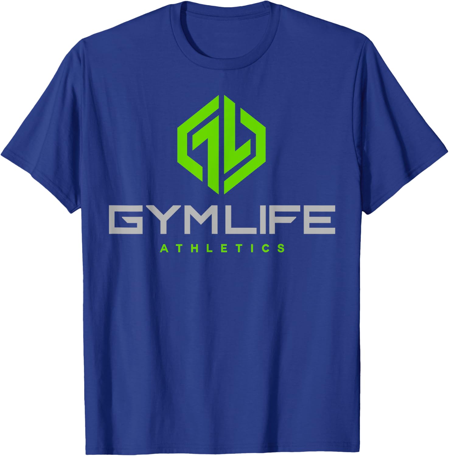 Gym Life Athletics Neon Power Up Workout T-Shirt - T-Shirt | Royal