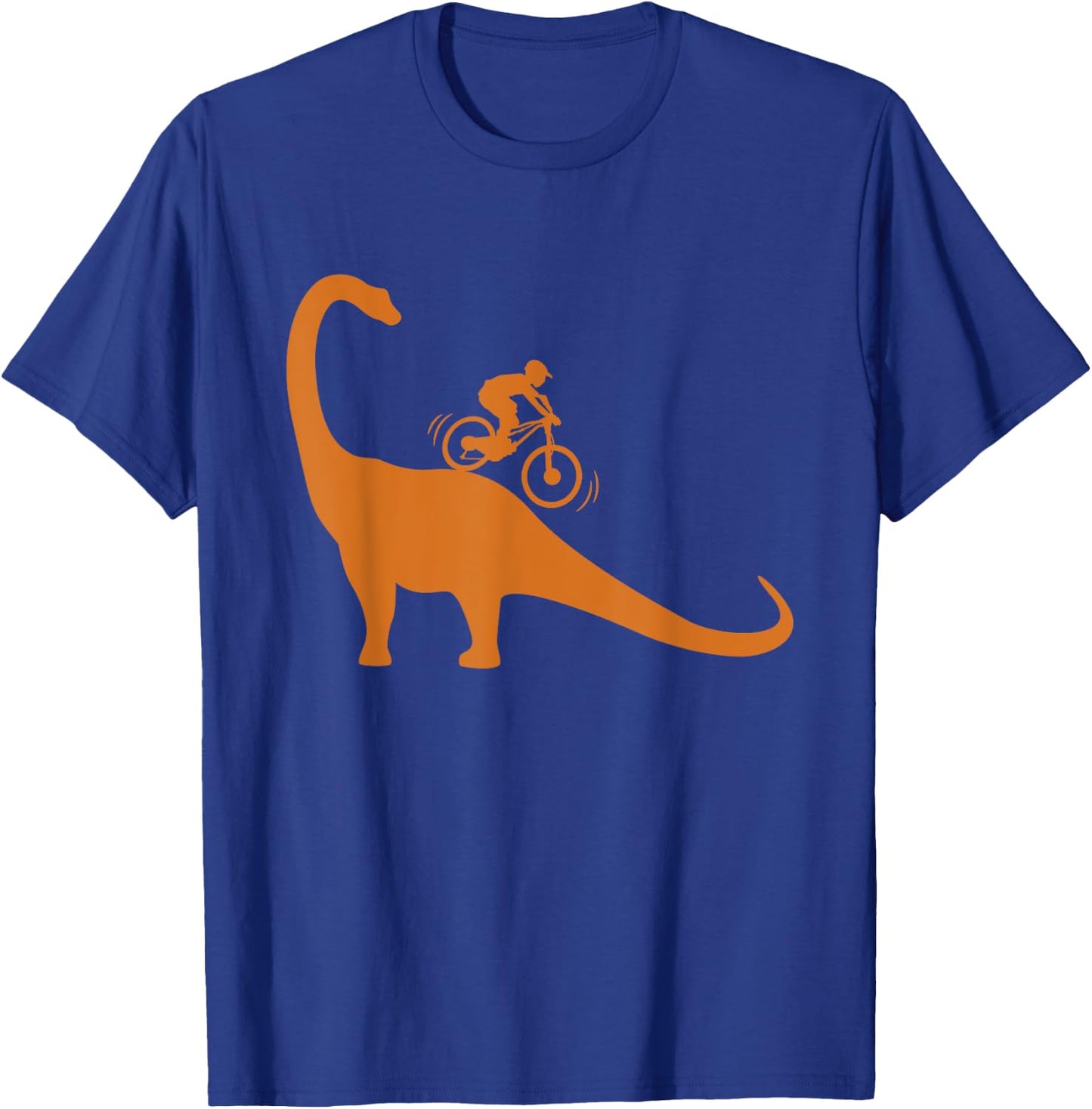 Cool Mountain Bike Dino Funny Bicycle Dinosaur Lovers Outfit T-Shirt - T-Shirt | Royal