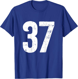 Nummer 37 auf der Rückseite T-Shirt - T-Shirt | Royal
