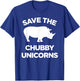 Save The Chubby Unicorns T-Shirt - T-Shirt | Royal