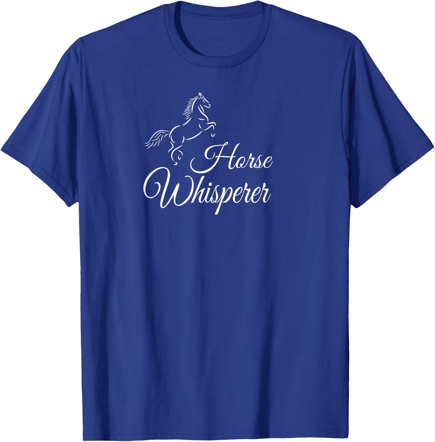 Horse Line Drawing "Horse Whisperer" T-Shirt - T-Shirt | Royal
