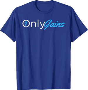 Only Gains - OnlyGains Funny Women's Fitness Bodybuilding T-Shirt - T-Shirt | Royal