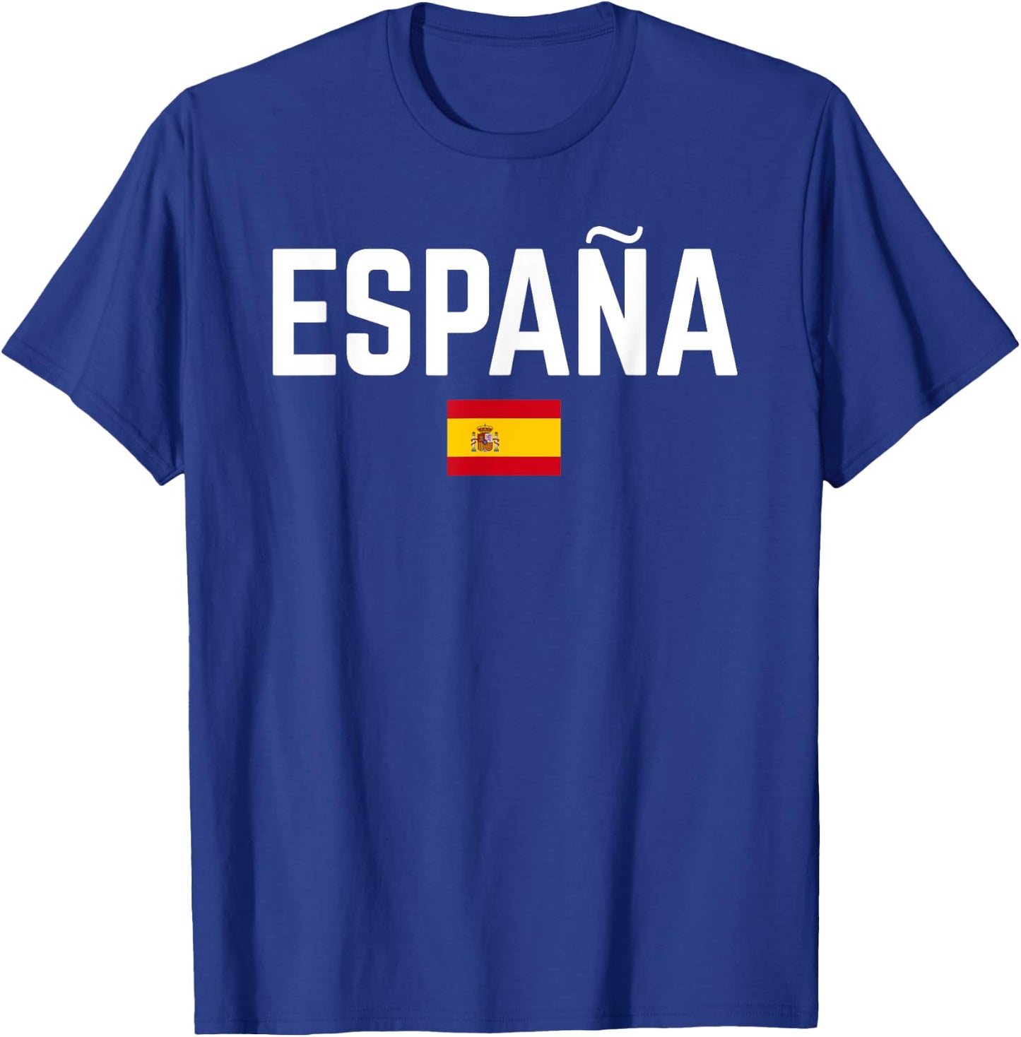 ESPAÑA SPAÑA Flag | Men Women Kids SPAIN , Black, S T-Shirt - T-Shirt | Royal