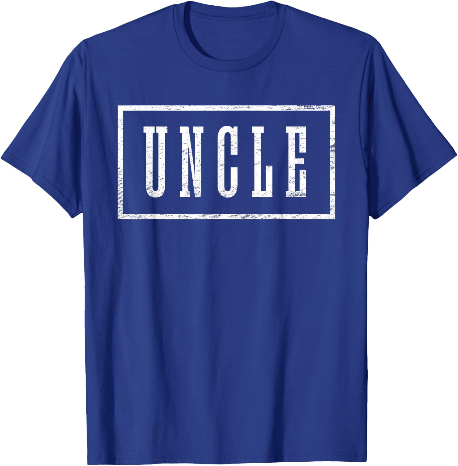 Uncle - Sleek Framed Design Father's Day Uncle T-Shirt - T-Shirt | Royal
