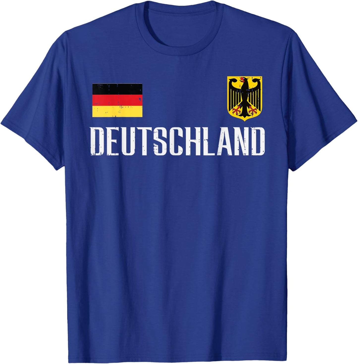 Germany Flag Deutschland Football Soccer Fan Men Women Kids T-Shirt - T-Shirt | Royal