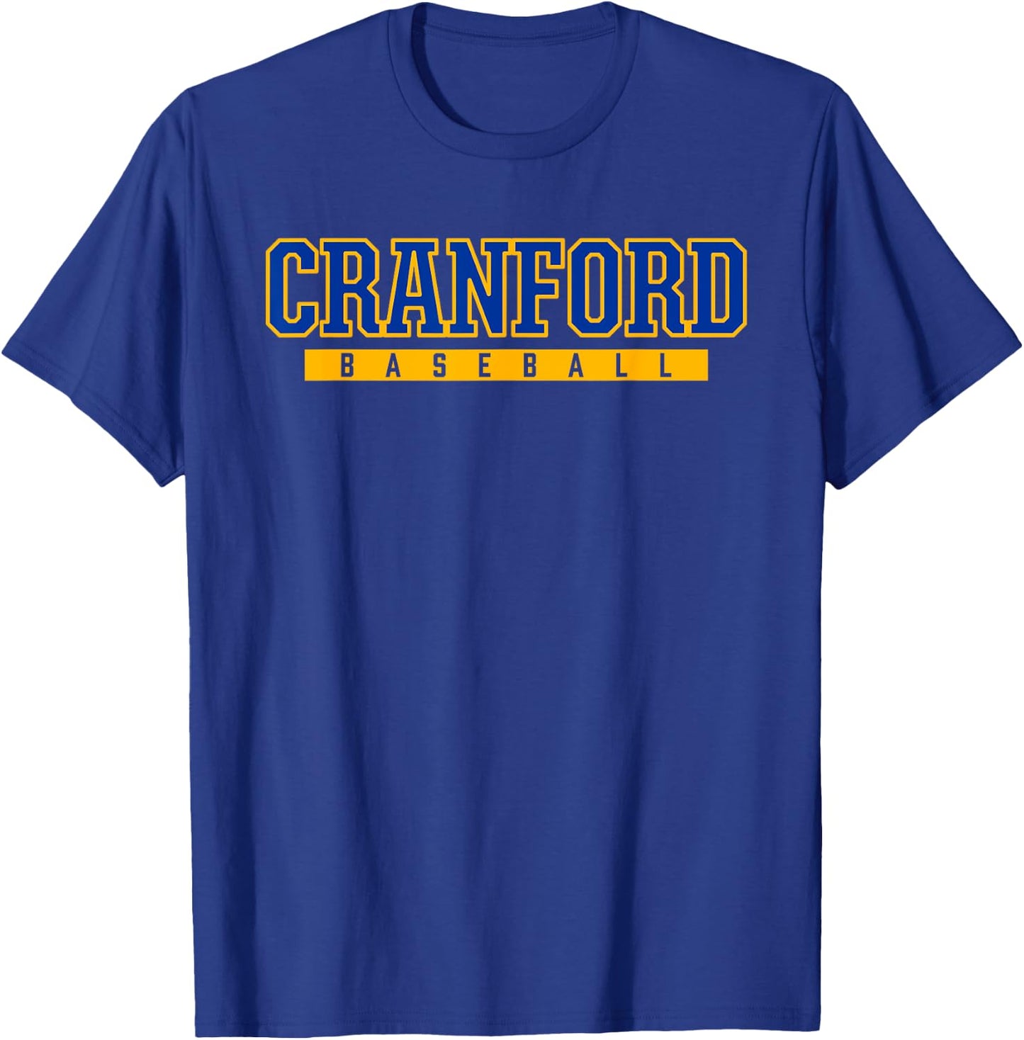Cranford High School Baseball T-Shirt - T-Shirt | Royal