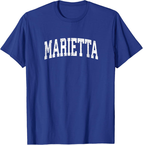 Marietta Ohio OH Vintage Athletic Sports Design