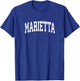 Marietta Ohio OH Vintage Athletic Sports Design T-Shirt - T-Shirt | Royal