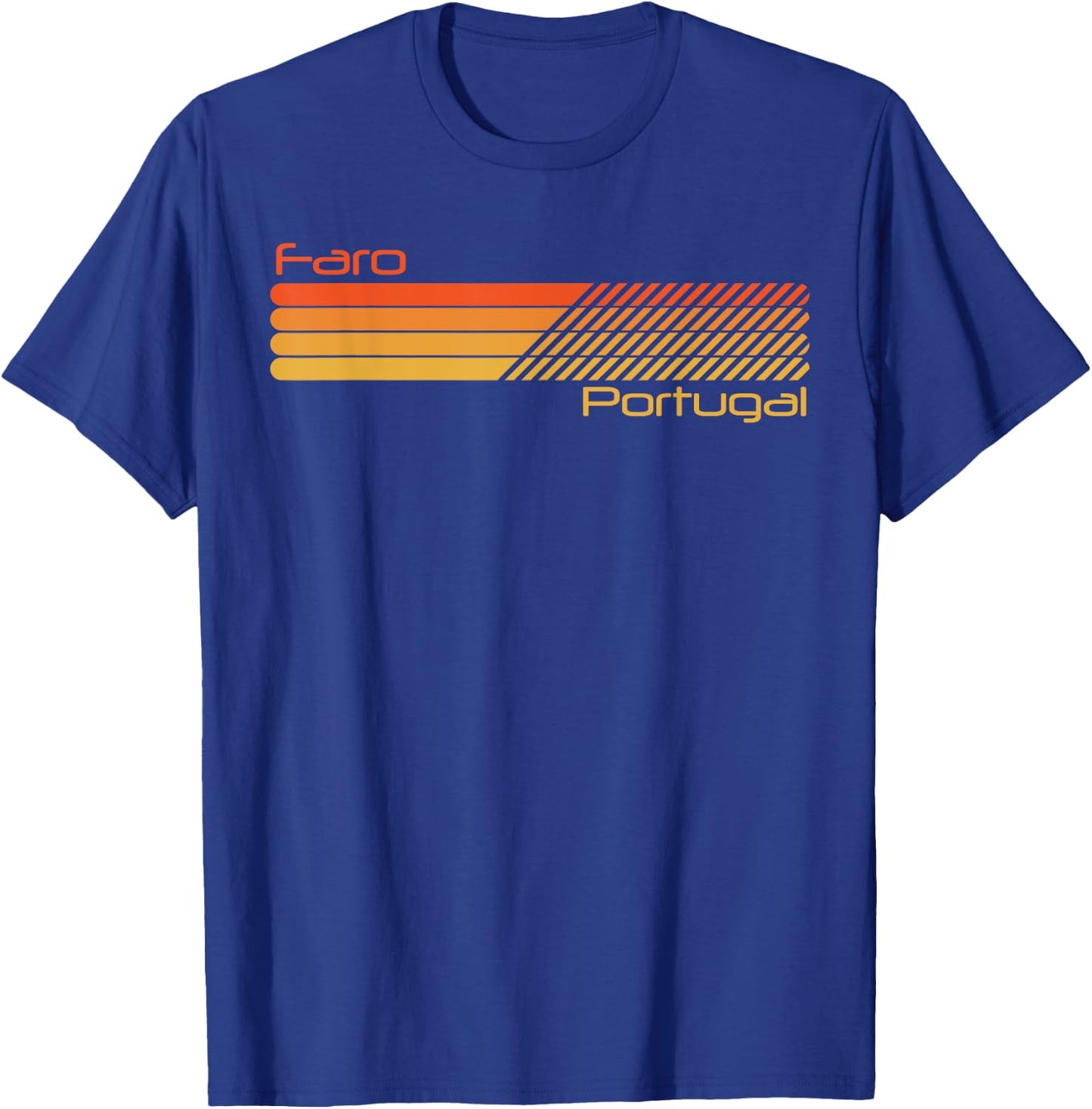 Rétro Faro Portugal T-Shirt - T-Shirt | Royal