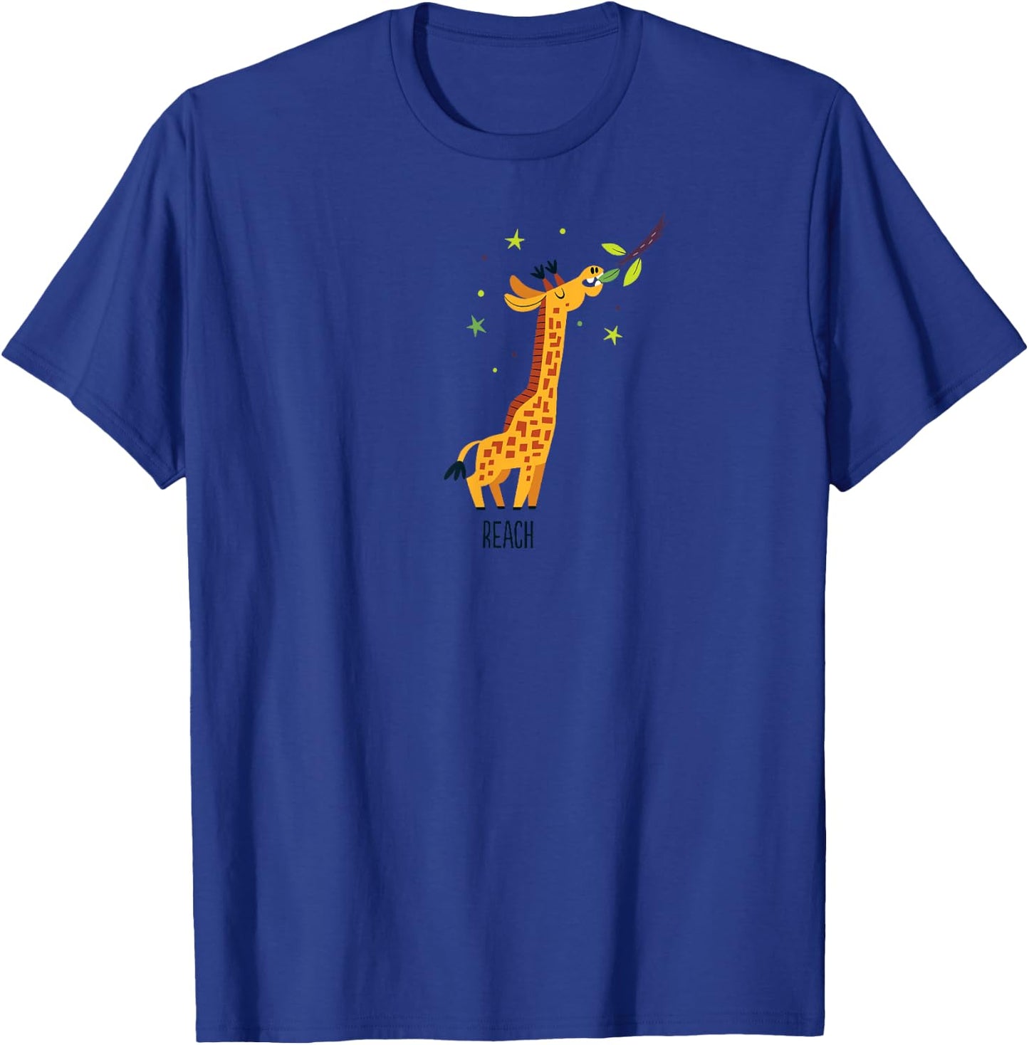 Giraffe Reach T-Shirt - T-Shirt | Royal