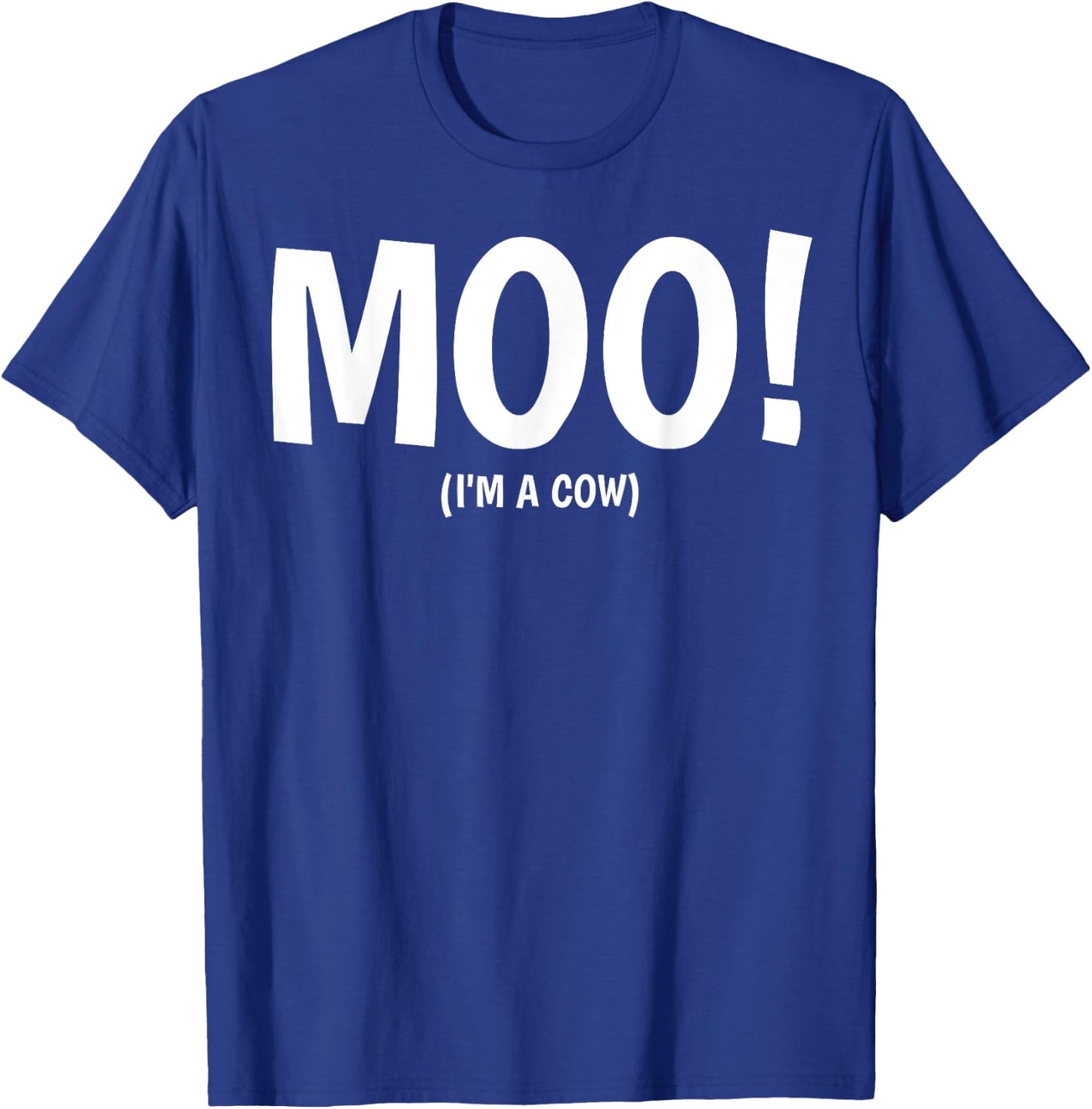 Moo I'm A Cow Halloween Costume T-Shirt - T-Shirt | Royal