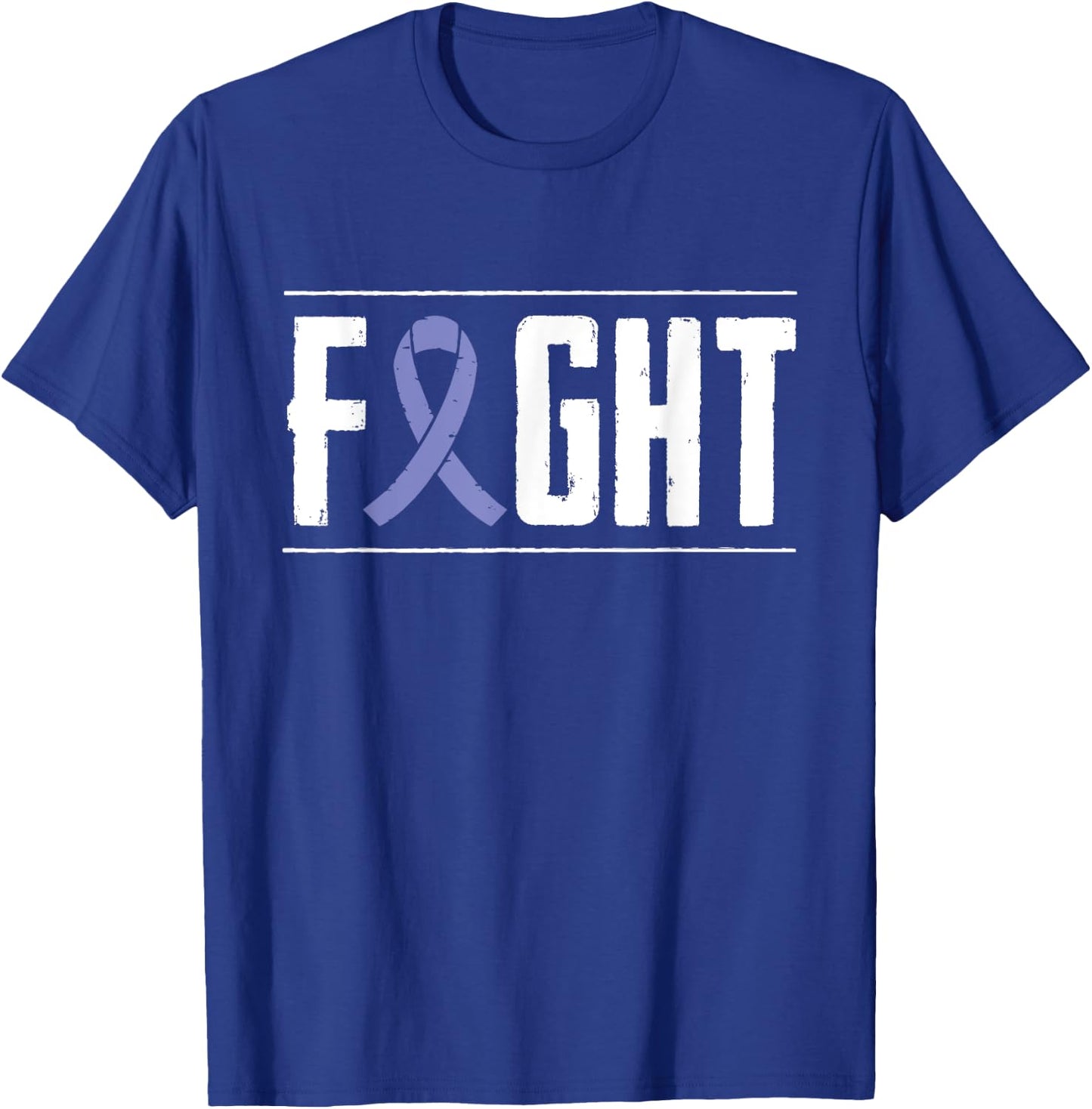 Stomach Cancer Fight Cancer Ribbon T-Shirt - T-Shirt | Royal