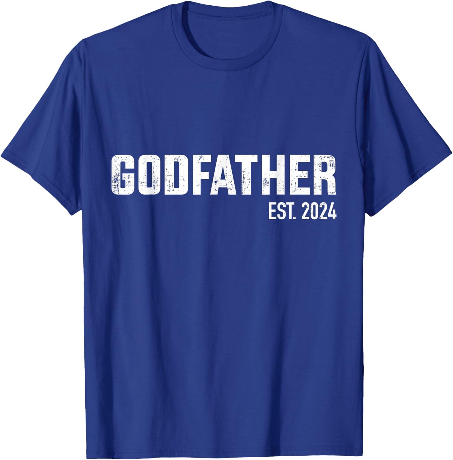 Godfather est. 2024 for pregnancy announcement baby shower T-Shirt - T-Shirt | Royal