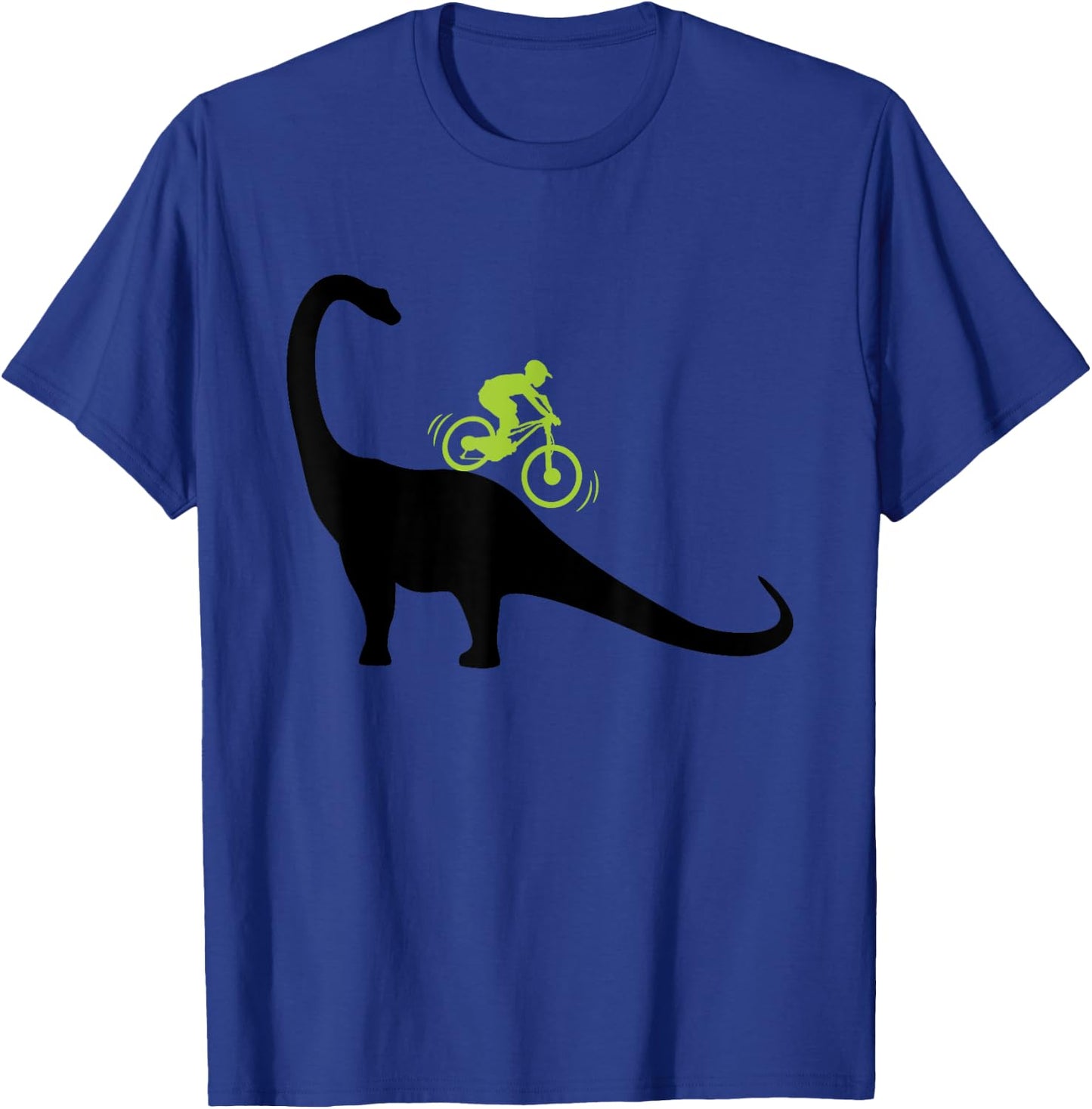 Cool Mountain Bike Dino Funny Bicycle Dinosaur Lovers Outfit T-Shirt - T-Shirt | Royal