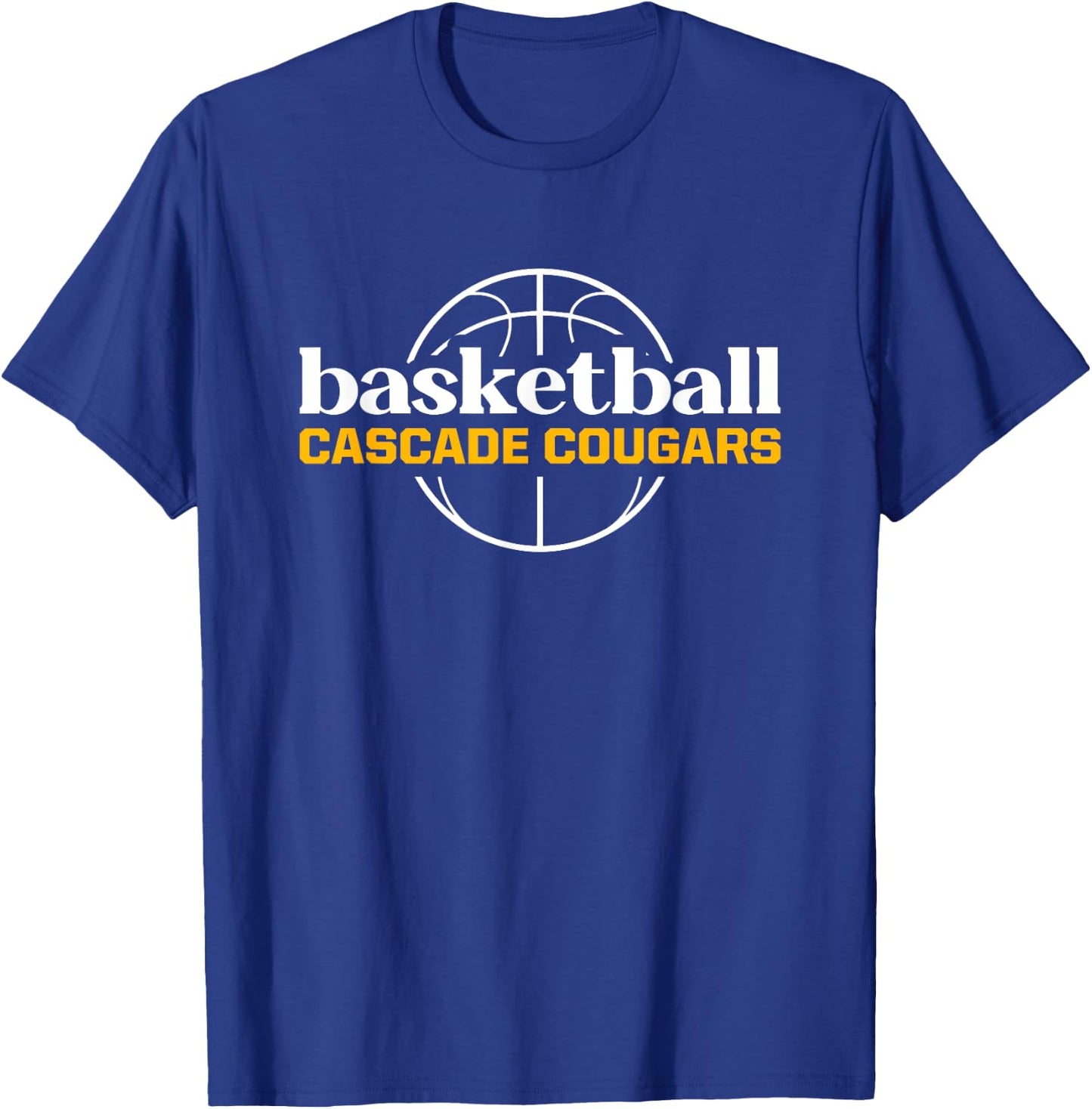 Cascade Cougars Basketball T-Shirt - T-Shirt | Royal