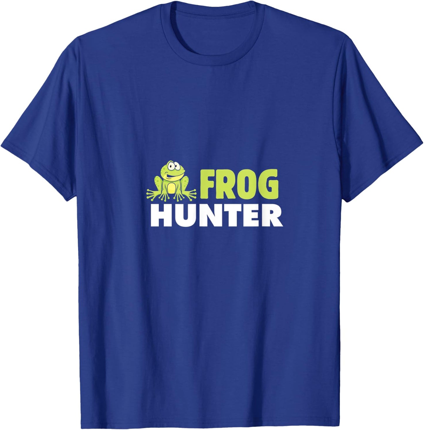 Frog Hunter Amphibians Hunter Reptile Lovers Bug Vintage T-Shirt - T-Shirt | Royal