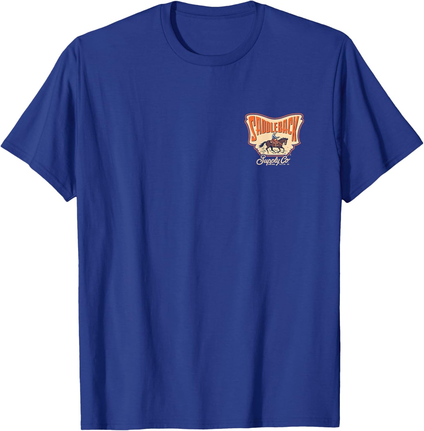 Riding Out West Cowboy Graphic Country Lightweight Graphic T-Shirt - T-Shirt | Royal