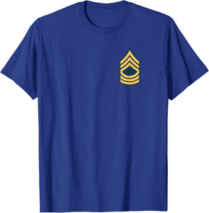 US Army Rank - Master Sergeant (E-8) - MSG chest T-Shirt - T-Shirt | Royal