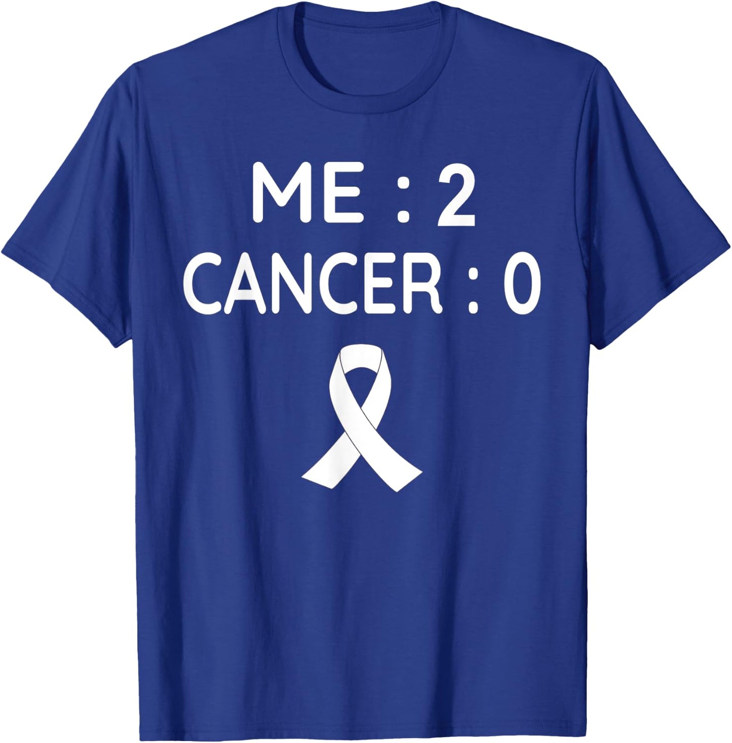Me 2 Cancer 0 Lung Cancer Awareness T-Shirt - T-Shirt | Royal