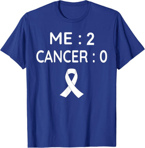 Me 2 Cancer 0 Lung Cancer Awareness T-Shirt - T-Shirt | Royal
