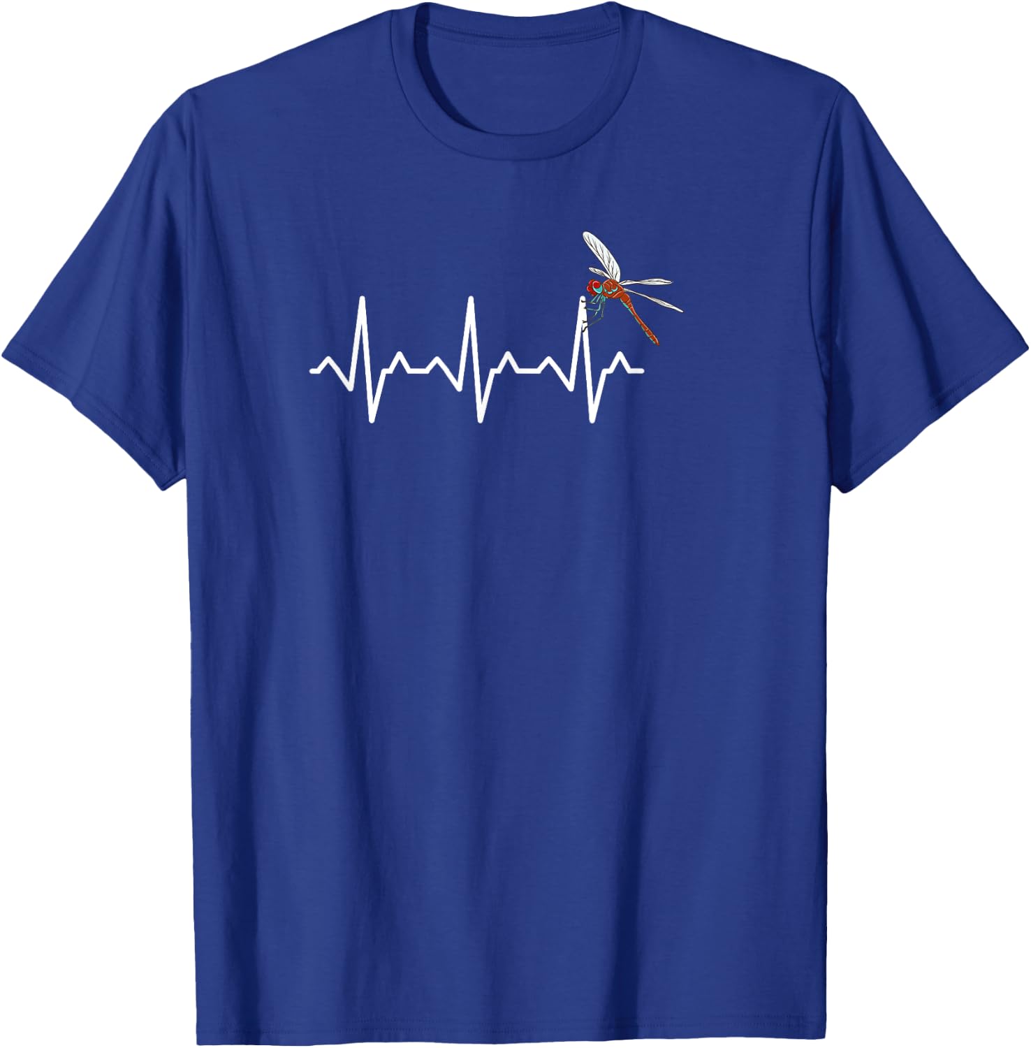 Dragonfly Heartbeat T-Shirt - T-Shirt | Royal