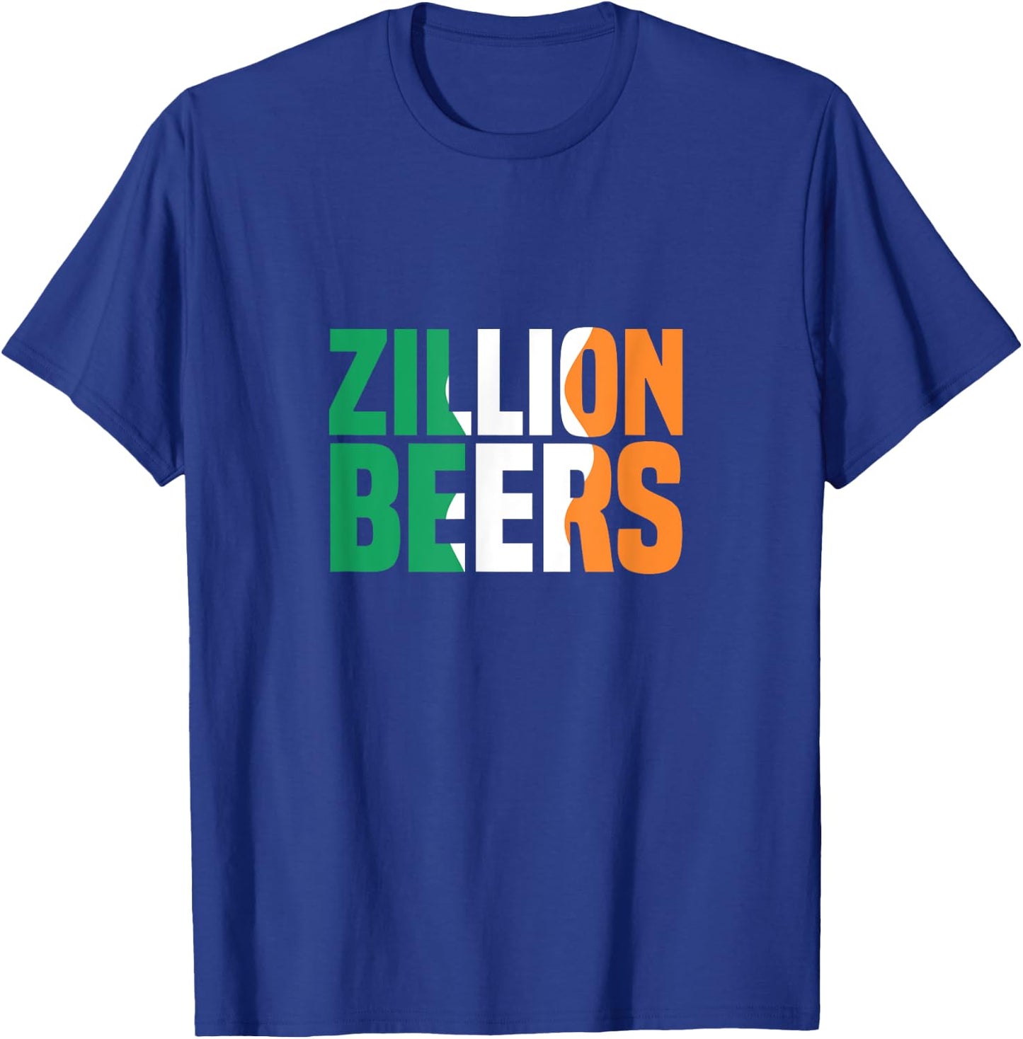 Barstool Sports Zillion Beers Saint Patrick's Day T-Shirt - T-Shirt | Royal