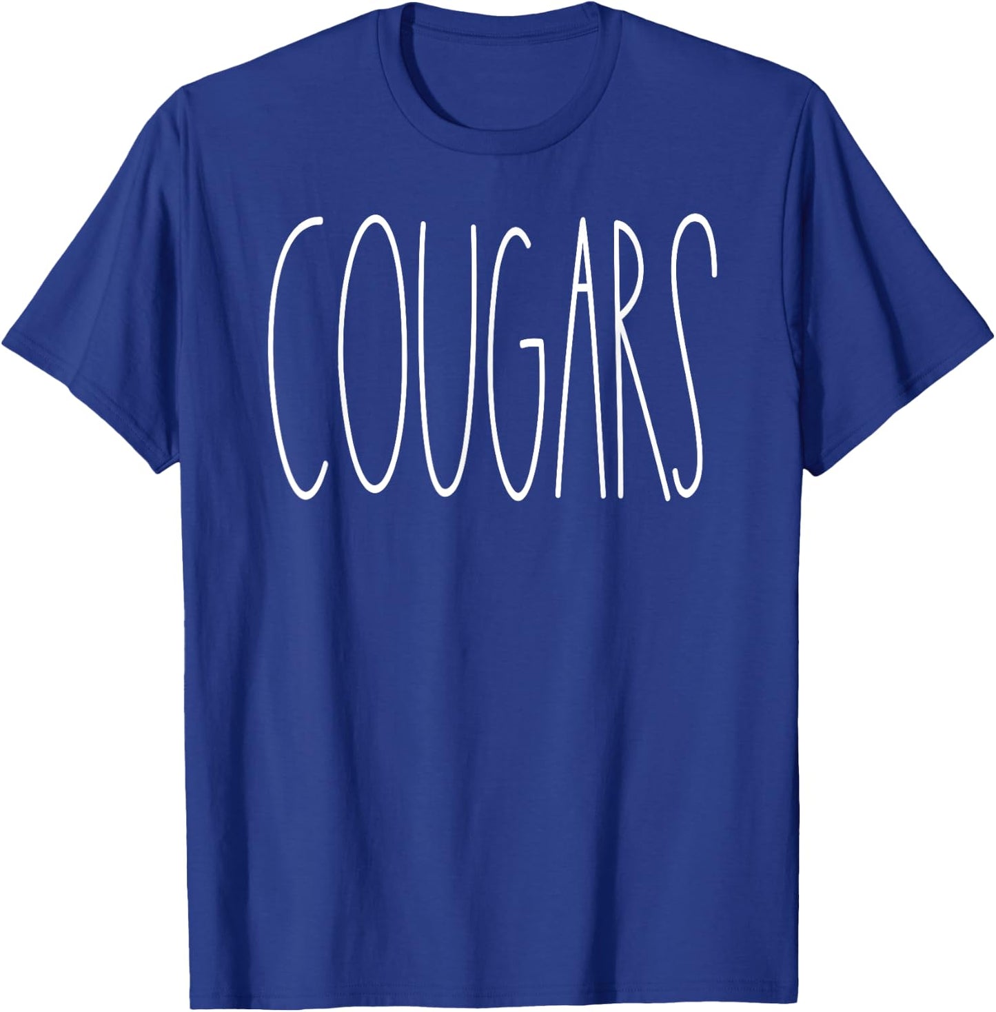 Cougars School Spirit Team Mascot Teacher Gift Women T-Shirt - T-Shirt | Royal