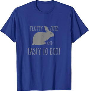 Meat Rabbit Fluffy Cute Tasty Rabbitry Humor Funny T-Shirt - T-Shirt | Royal
