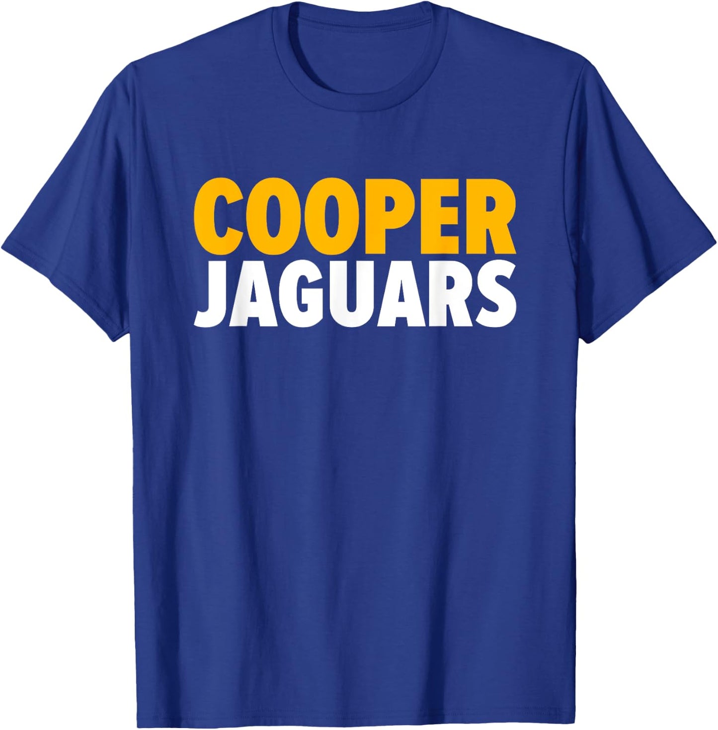 Cooper Jaguars Bold T-Shirt - T-Shirt | Royal