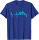 Mountain Bike Heartbeat Cycling Cool Bike T-Shirt - T-Shirt | Royal