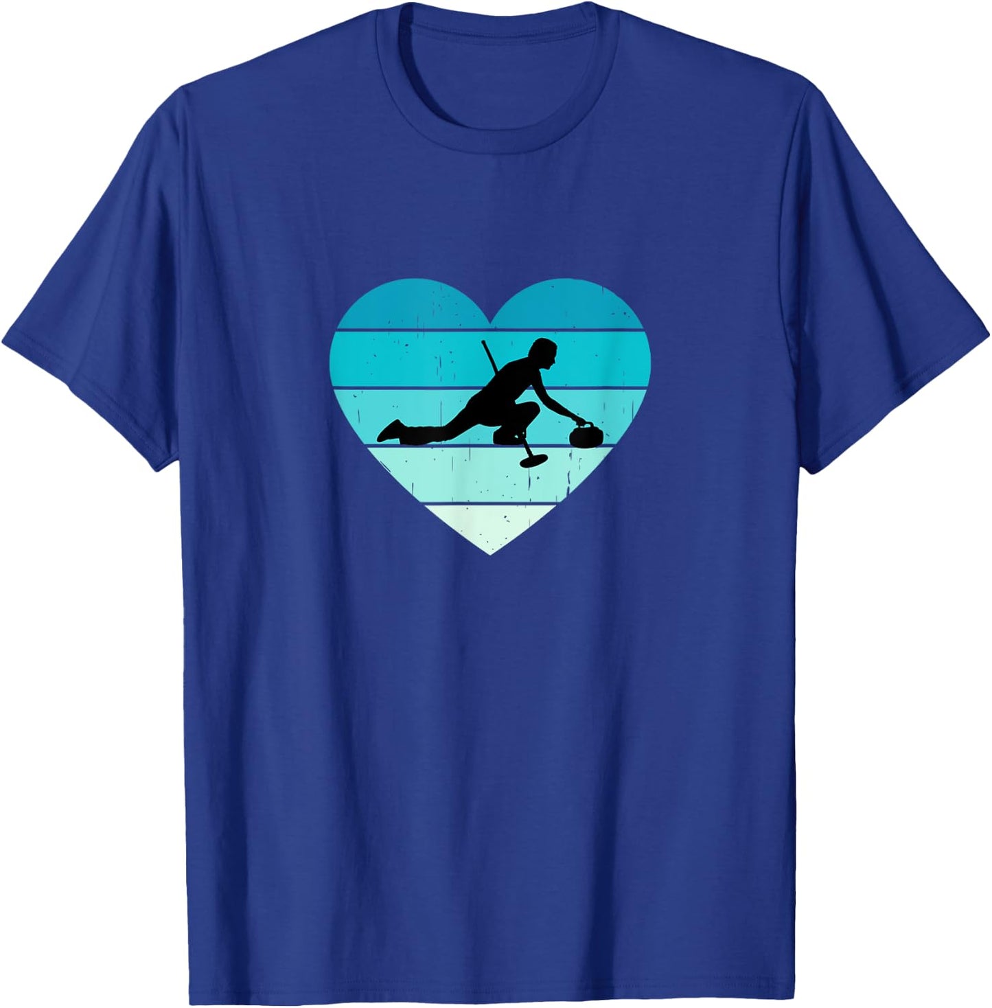 Ich liebe Curling Wintersport Curler Coach Eisstockschießen T-Shirt - T-Shirt | Royal