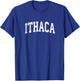 Ithaca New York NY Vintage Athletic Sports Design T-Shirt - T-Shirt | Royal