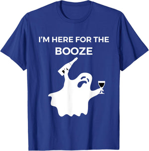 I'm Here For The Booze - Funny Halloween Shirt T-Shirt - T-Shirt | Royal