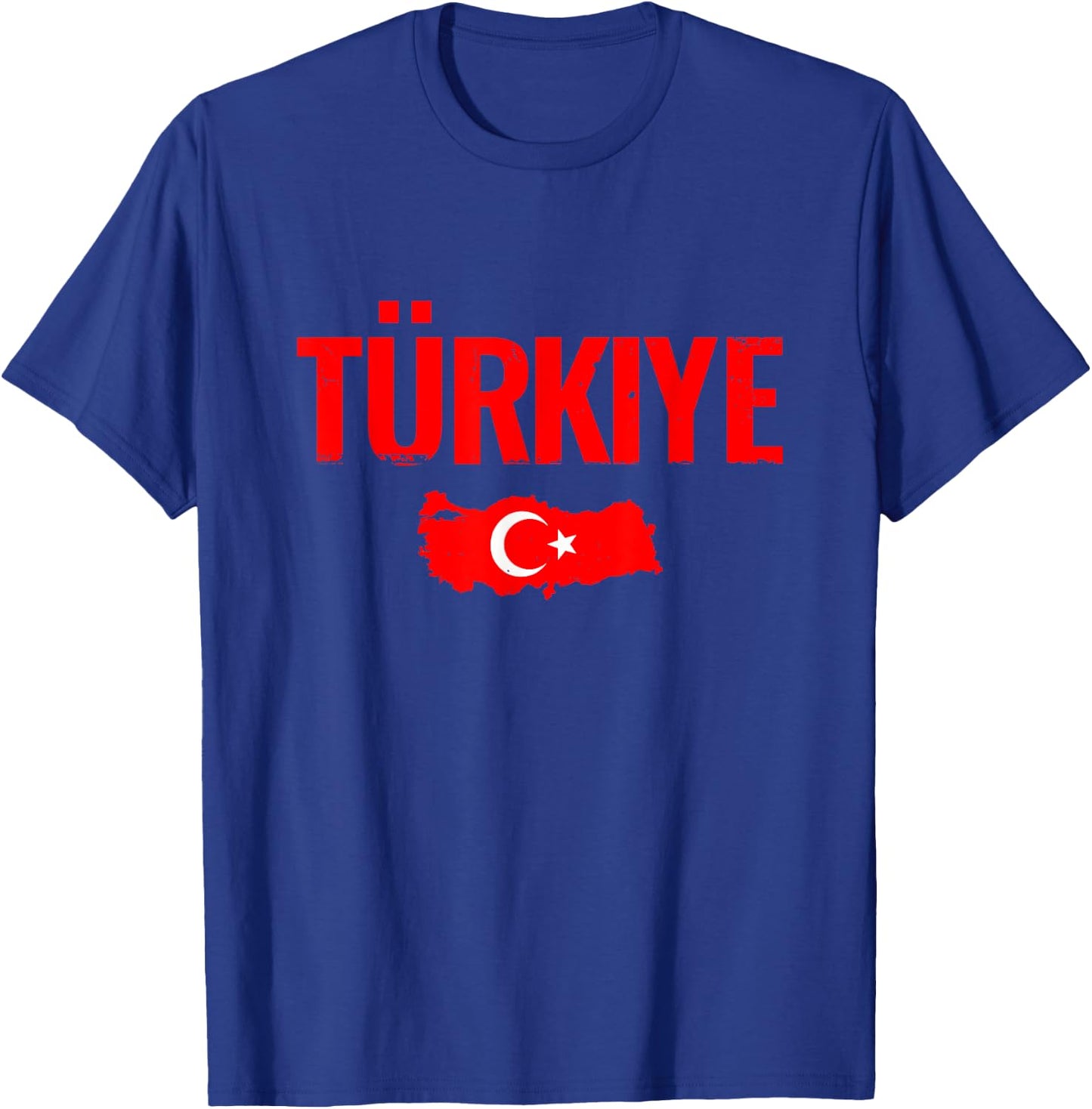 Türkiye Map Vintage Turkey Turkish Flag , Black, S T-Shirt - T-Shirt | Royal