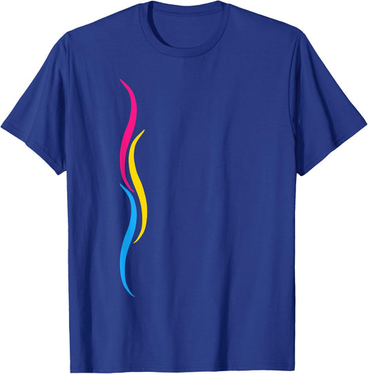 Dezente Pansexual Pride Lines, Pansexualität Pan Pride Flagge T-Shirt - T-Shirt | Royal