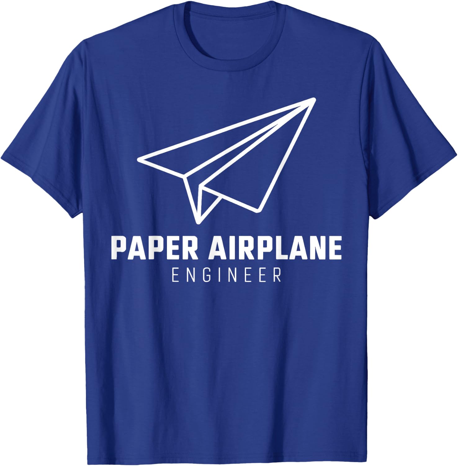 Funny Paper Airplane T-Shirt - T-Shirt | Royal