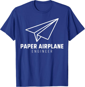 Funny Paper Airplane T-Shirt - T-Shirt | Royal