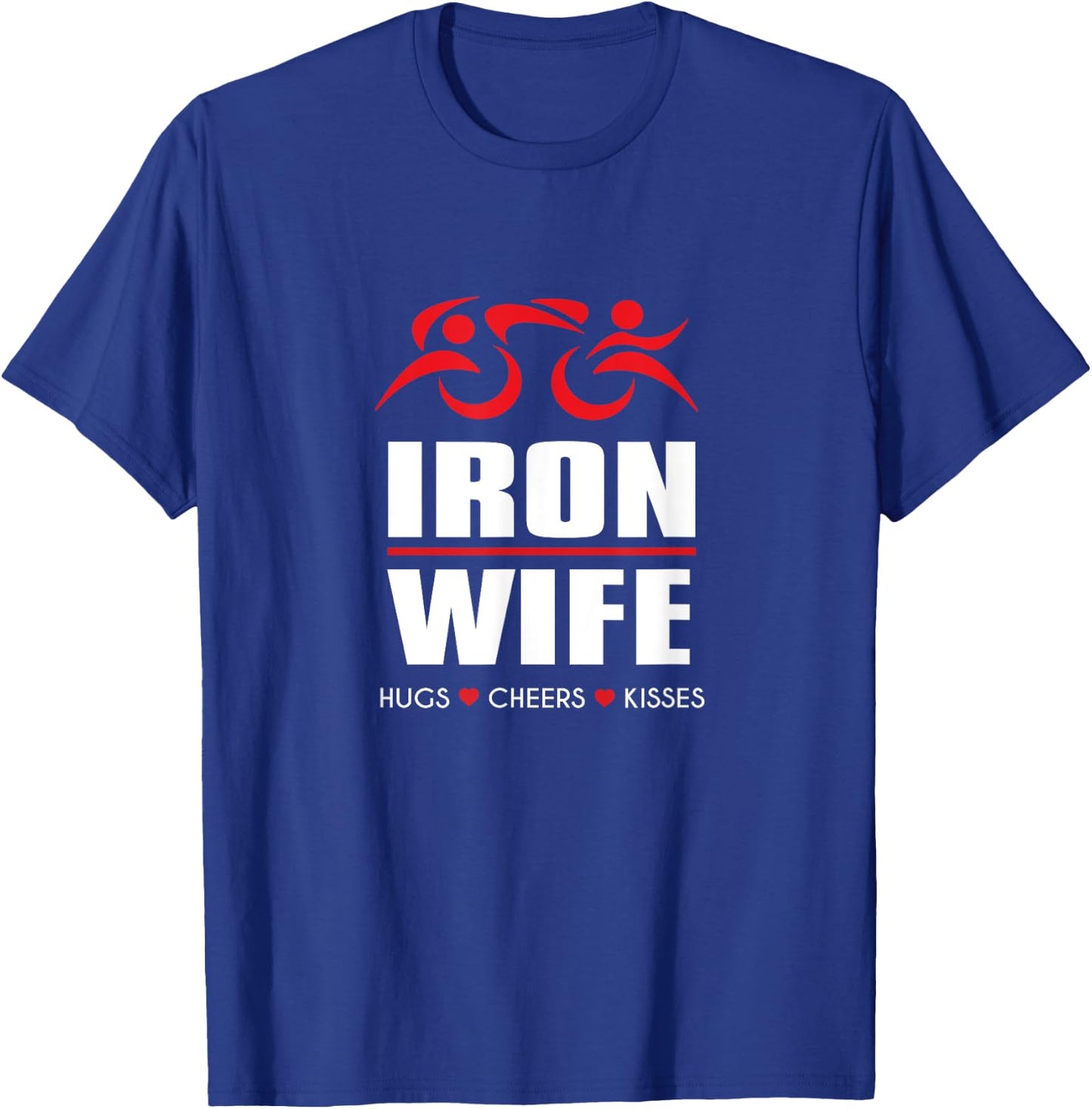 IRON Sherpa WIFE Tri Iron Triathlon - Haul Cheer Triathlete T-Shirt - T-Shirt | Royal