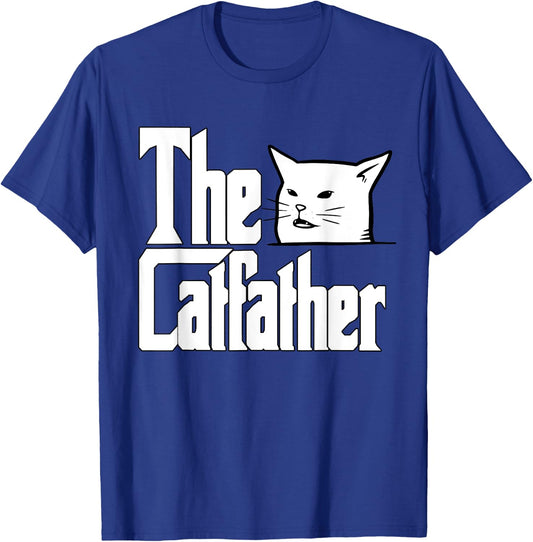 The Catfather Cat Father Mafia Whiskers Male Daddy T-Shirt - T-Shirt | Royal