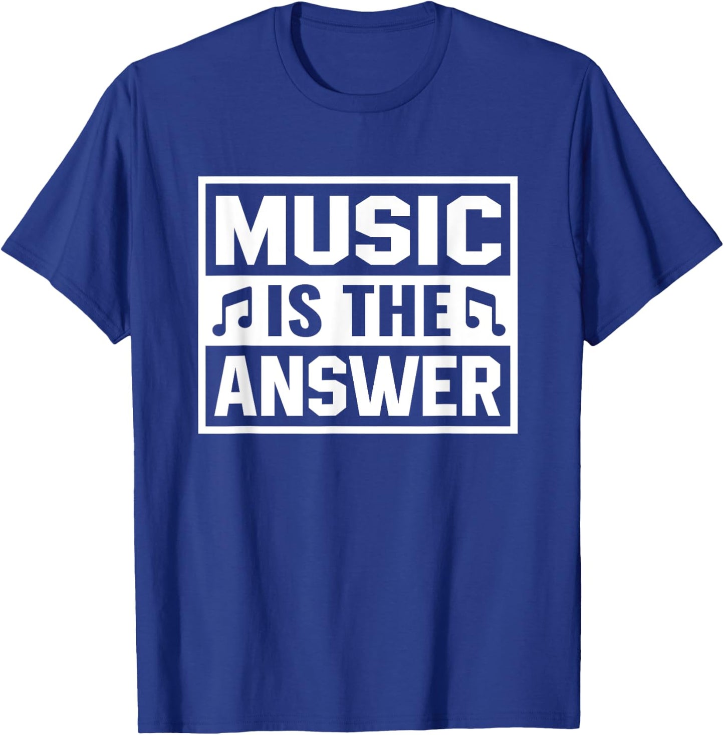 Music is The Answer Inspirierendes Musikdesign T-Shirt - T-Shirt | Royal