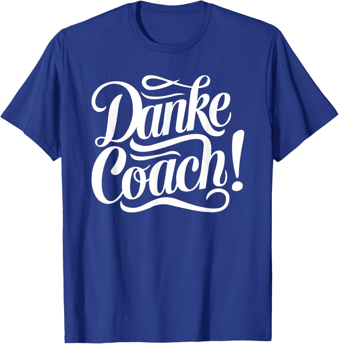 Danke Coach - Trainer Abschied Fitness Fussball T-Shirt - T-Shirt | Royal