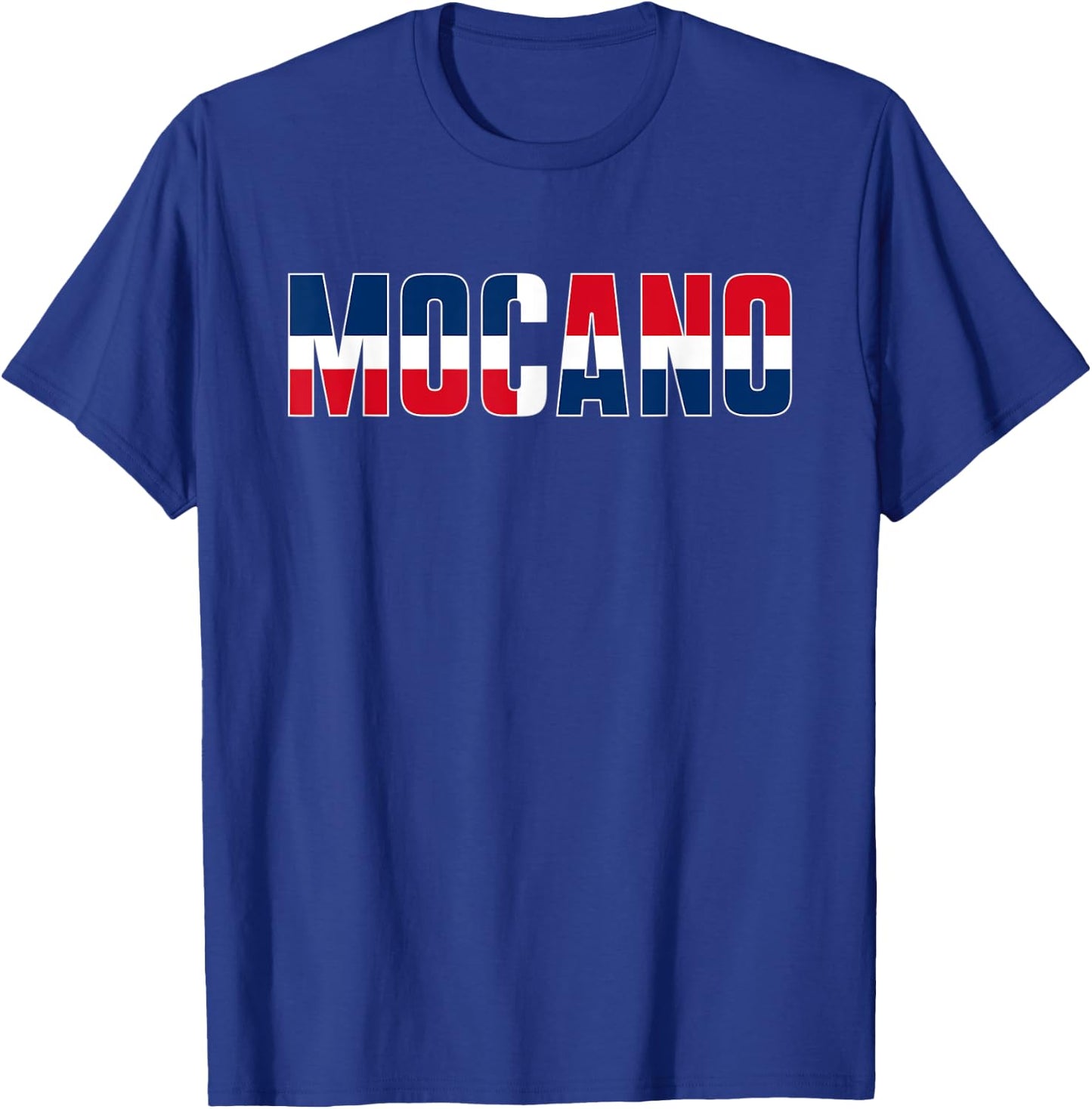 Dominican Republic DR Flag for Mocanos T-Shirt - T-Shirt | Royal