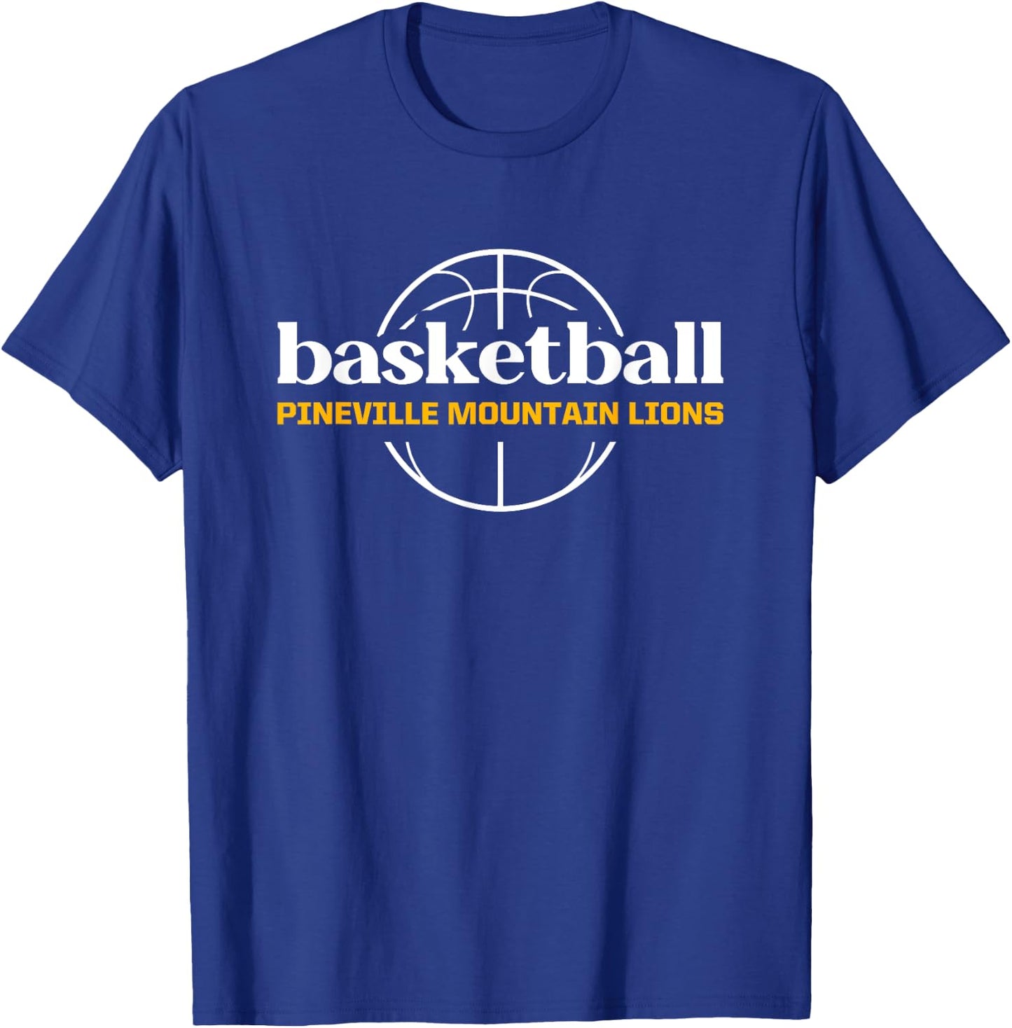 Pineville Mountain Lions Basketball T-Shirt - T-Shirt | Royal