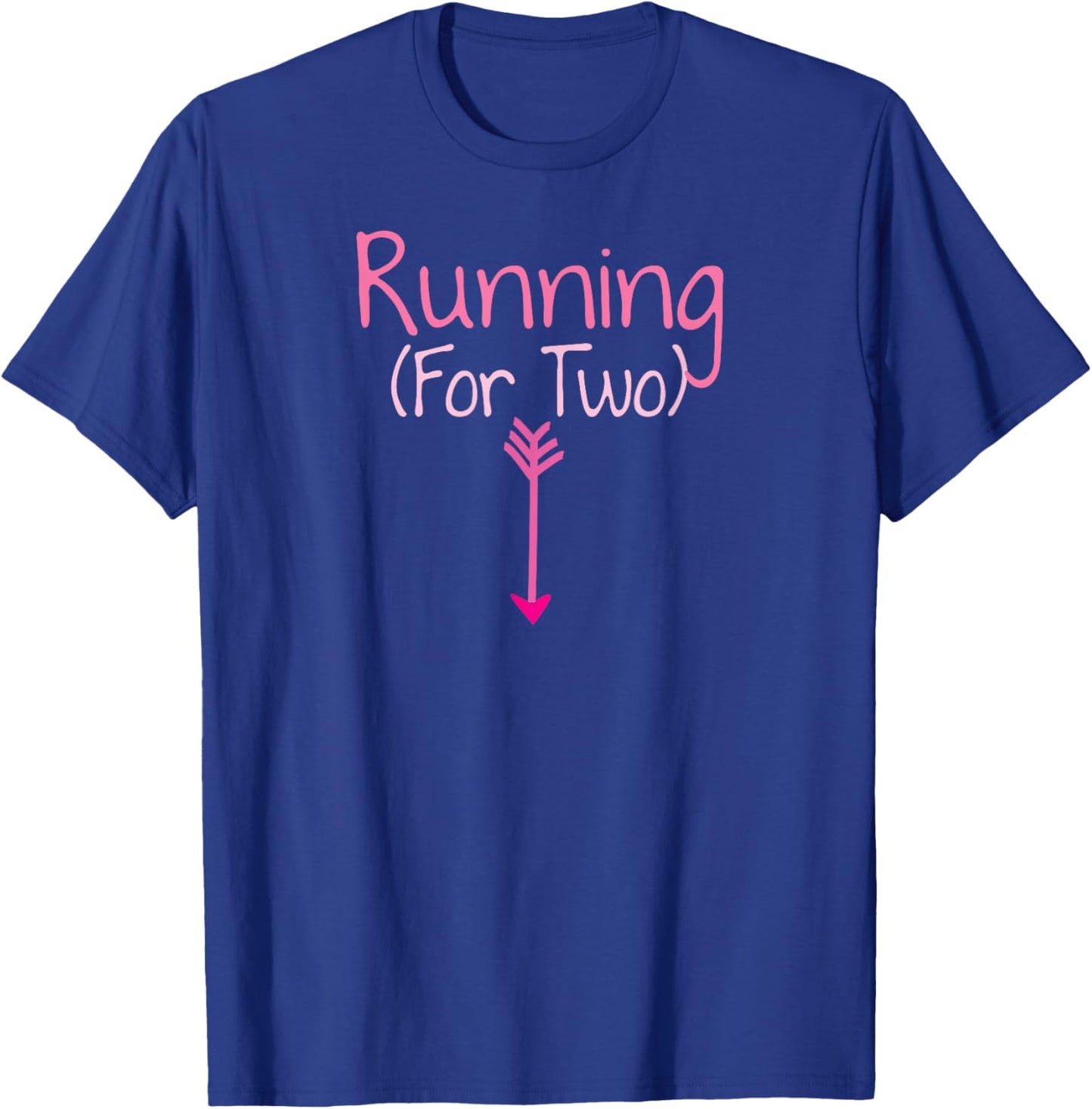 Running for Two | Cute for Moms Pregnancy T-Shirt - T-Shirt | Royal
