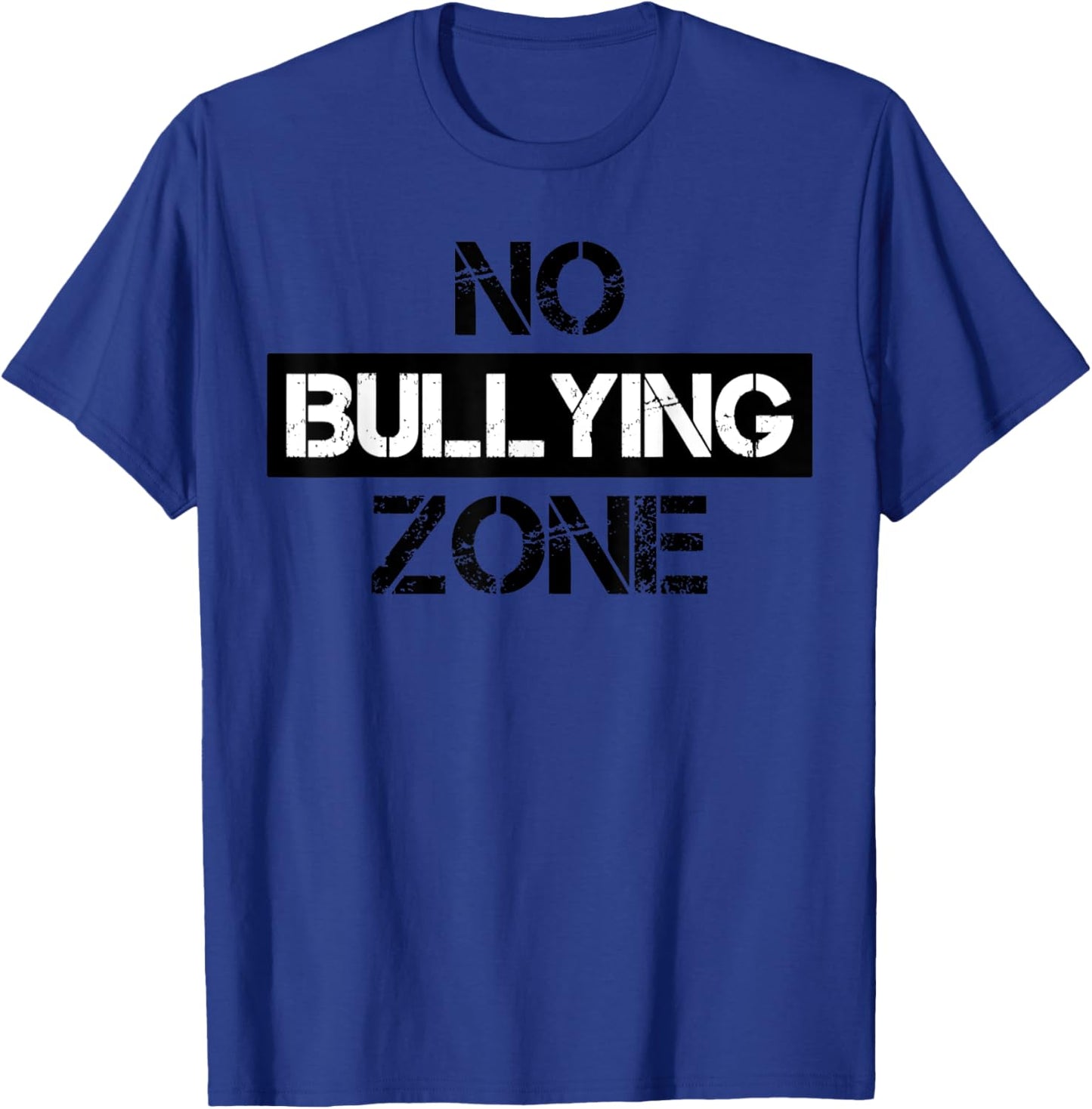 No Bullying Zone Bully Awareness Anti-Violence T-Shirt - T-Shirt | Royal