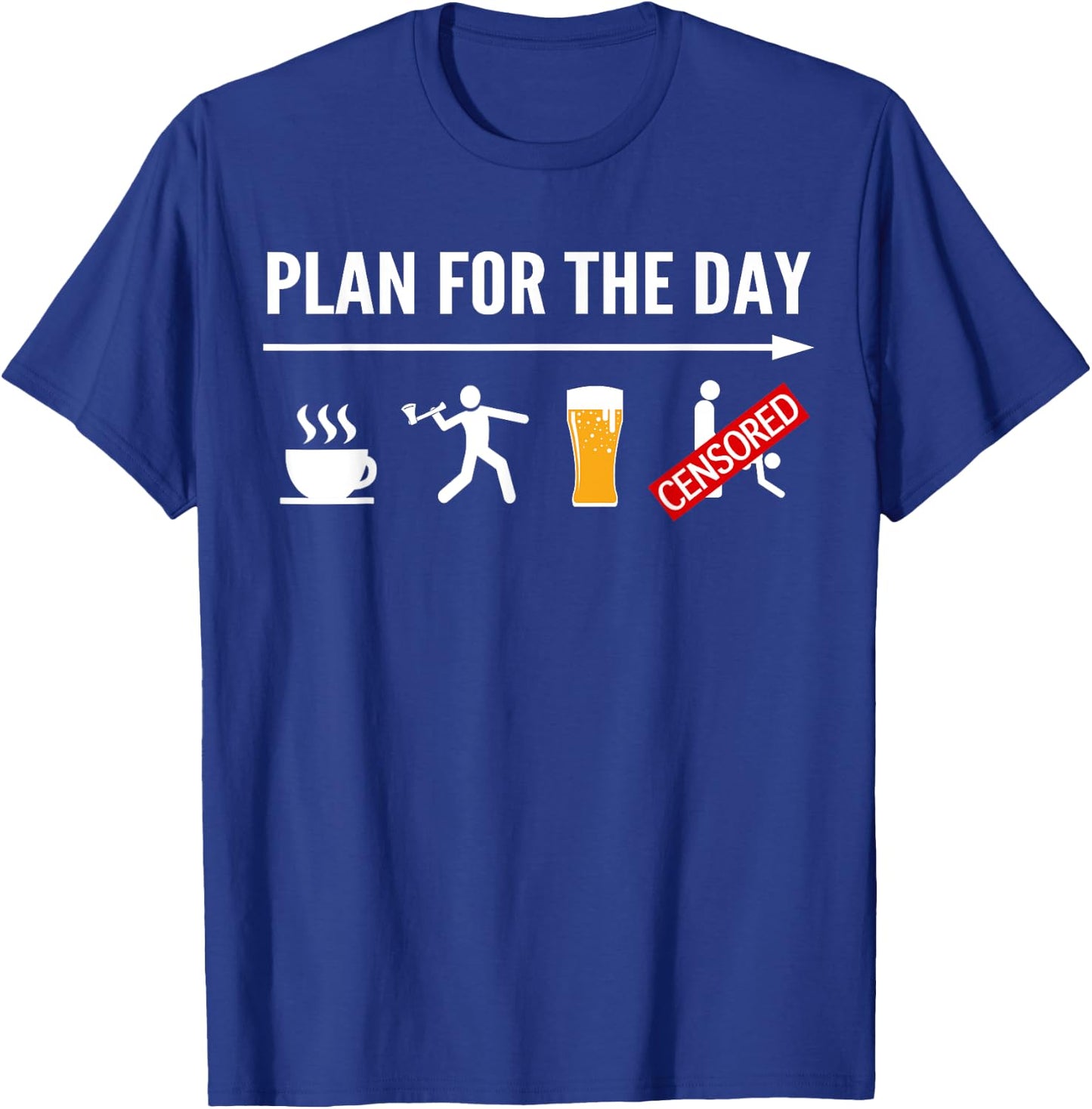 Funny Axe Throwing Shirts Men Women Hatchet Game Gift T-Shirt - T-Shirt | Royal