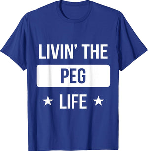 Livin' The Peg Life Family Reunion Squad First Last Name T-Shirt - T-Shirt | Royal